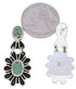 Southwest Turquoise Flower Jewelry Earrings MW75953
